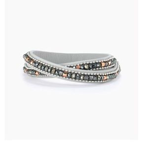 Stella & Dot Sierra Wrap Bracelet in Grey